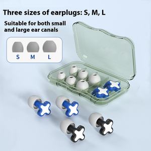 Nuevos tapones para los oídos de silicona reducción de ruido insonorizado natación impermeable dormir silencioso estudiante protección auditiva - Product Image 2