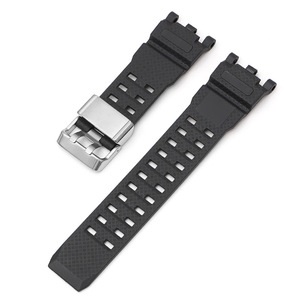 เปลี่ยนสายนาฬิกาเรซินธรรมชาติสําหรับ <span class=keywords><strong>Casio</strong></span> GWG-<span class=keywords><strong>2000</strong></span> GWG-2040 GWG2000 ยาง TPU ผู้ชายนาฬิกาสีดํา - Product Image 2