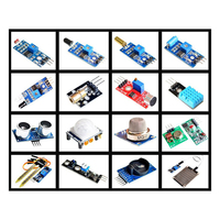 16 adet/grup sensörü modülü kurulu seti Arduino başlangıç kiti için Diy kiti ahududu Pi 3/2 Model B 16 yağmur sıcaklık izleme sensörü