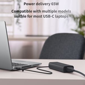 Adaptateur de <span class=keywords><strong>chargeur</strong></span> USB-C LA65NM190 65W pour <span class=keywords><strong>Dell</strong></span> – Adaptateur d'origine pour ordinateur portable - Product Image 6
