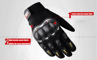 Guantes de Motociclismo de Carreras con Pantalla Táctil y Protección de Nudillos Antideslizantes
