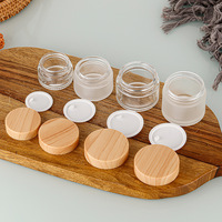 Pot en verre cosmétique fantaisie transparent de 2 oz, 4 oz, 6 oz, 8 oz, 200 ml, 100 ml, 250 ml, 50 ml avec couvercle
