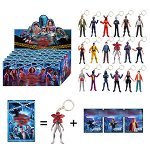 Figuras de PVC de 4 pulgadas de <span class=keywords><strong>Stranger</strong></span> <span class=keywords><strong>Things</strong></span> Temporada 5, estilo 6, mercancía de cine y TV, modelo de kit de garaje, llavero, caja sorpresa transfronteriza - Product Image 3