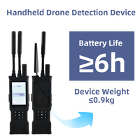 Détecteur de signal de drone pleine fréquence 70 MHz-6 GHz, scanner UAV portable avec décodage d'identification à distance et analyseur de spectre pour systèmes d'alarme