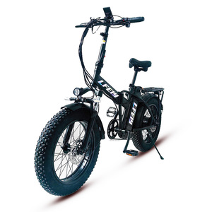Pneus de 20*4 pouces de large, batterie au lithium 48V 15AH, moteur sans balais, cadre en alliage d'aluminium - vélo électrique pliable - Product Image 1