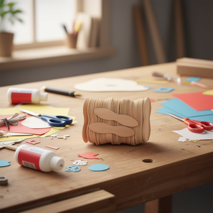 Palitos de madera para helado de 68 mm, 50 unidades, para manualidades y proyectos de bricolaje - Product Image 3