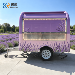 Remolque de Comida para Restaurante al Aire Libre, Remolque de Comida Personalizado, Carrito de Comida para Pollo Frito, Remolque Móvil de Café - Product Image 1