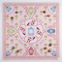 Tapis de Mahjong Rose Style Palm Beach Luxe Moderne Qualité Supérieure Imperméable Écologique Antidérapant Anti-bruit