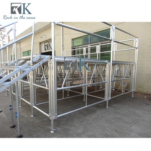 Escenario de altura ajustable con barandillas Suministro de escenario de marco de aluminio - Product Image 3