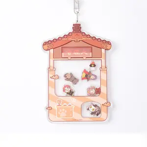 Langjia Photocard Houder Private Aangepaste Acryl Charms Shaker Sleutelhanger Met Hoge Kwaliteit