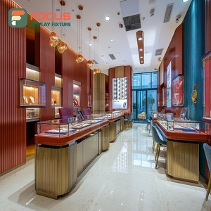 Meubles de présentation de bijoux de luxe, cadre en bois, vitrine de magasin commercial pour bijoux - Product Image 3