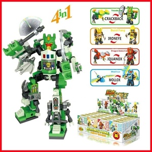 Rompecabezas <span class=keywords><strong>robot</strong></span> cuatro en uno a escala 1:64, Montaje de bloques de construcción, nuevo modelo de juguete de plástico extraño, puesto al por mayor en 2 yuanes - Product Image 3
