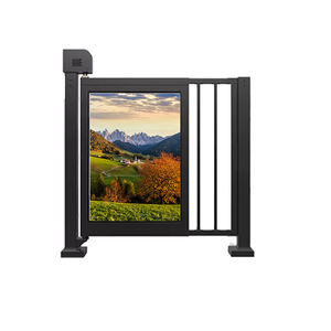 Panneaux enduits de barrière de <span class=keywords><strong>jardin</strong></span> en métal soudé de poudre extérieure de porte d'oscillation avec des tourniquets de sécurité - Product Image 2