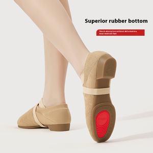 Chaussures <span class=keywords><strong>de</strong></span> danse jazz pour femmes en maille respirante avec semelle entièrement en caoutchouc pour les enseignants, danse <span class=keywords><strong>de</strong></span> salon, pom-pom girl pour l'entraînement et la pratique - Product Image 2