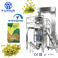 Machine d'emballage verticale automatique multifonctionnelle YH pour fruits congelés et raisins en sachets à soufflet – Économie de main-d'œuvre
