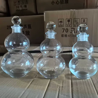 Bouteilles en verre gourd de 250 ml, 375 ml, 500 ml pour vin, thé infusé à froid, boissons infusées au ginseng, café et lait, avec bouchon