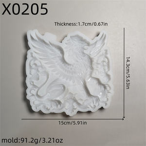 Moldes de fundición de resina hechos a mano para adornos decorativos DIY estilo Ins molde de adorno de águila de silicona X0205 - Product Image 3