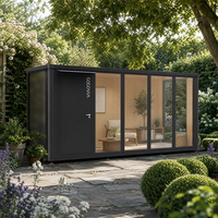 COCOVIA - Casa de Jardín de Aluminio de Instalación Manual, Oficina de Lujo Prefabricada, Cabaña Ecológica, Edificio de Oficinas Modular en Venta