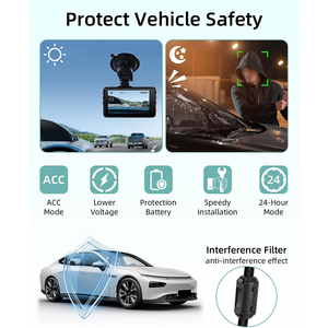 Fuente de alimentación para cámara de coche, cable para monitor de aparcamiento, protección automática contra bajo voltaje, kit de cableado directo, convertidor reductor de 12v a 24v - Product Image 4