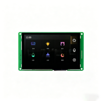 Module d'affichage LCD TFT Huaxin 4,3 pouces, résolution 480*272, écran tactile capacitif, port série UART, HMI, OEM, ODM, luminosité personnalisable