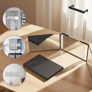 Giá bán buôn Tri gấp treo tường 3 cách trang điểm gương với Dimmable đèn LED - Product Image 5