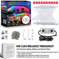 Guirlandes lumineuses LED permanentes pour extérieur, installation IP68 étanche, DC36V, ensemble de 100 pieds, installation, décoration de Noël