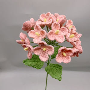Ramos de Hortensias de 20 Pétalos Tejidos a Mano con <span class=keywords><strong>Lana</strong></span>, Lavables, para Bodas, Propuestas de Matrimonio, Cumpleaños, Navidad - Product Image 6