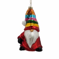 Souvenir de Noël personnalisé, cadeau, ornement en verre de Père Noël, floqué, fait à la main, style européen, gnomes, soldats, décoration exquise