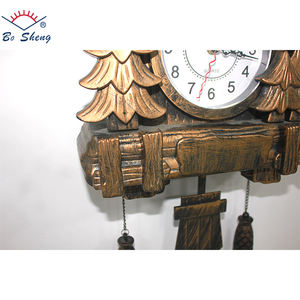 Reloj de pared de bronce silenciado con ventana de punto completo, reloj de pared creativo para sala de estar, reloj de pared de cuco antiguo - Product Image 5