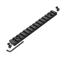 Plaque de Rail de Guidage Tactique en Métal Aluminium de 20mm, Écrou de Rail de Sécurité, Clé à Vis avec Jeu de Rotation de Sangle 3 5 7 9 11 13