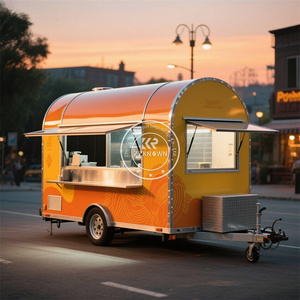Petit chariot de bar avec prises électriques européennes, éviers et système d'alimentation en eau par pompe, remorque de concession alimentaire à vendre - Product Image 2