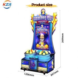 Machine de jeu interactive parent-enfant pour écraser les œufs |   Jeu d'échange de points de style arcade à monnayeur |   Équipements de parc d'attractions pour enfants - Product Image 6
