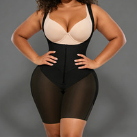 Body gainant intégral haute compression pour femme avec sangles de compression diagonales, serre-taille, rehausseur de fesses et contrôle du ventre