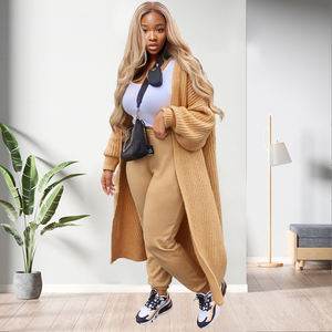 Cárdigan Cálido de Invierno, Abrigos Largos de Felpa para Mujer, a la Moda - Product Image 4