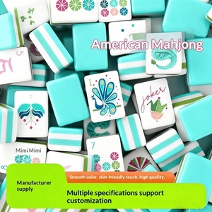 Fichas de Mahjong Americanas Personalizadas ODM/OEM, Mahjong Acrílico Portátil de Cuatro Capas para Juego en Interiores, Hecho a Mano, Suministro Directo de Fábrica - Product Image 5
