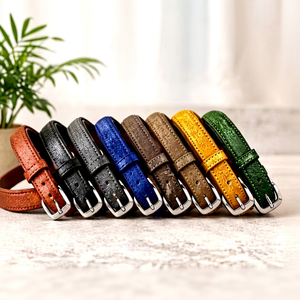 Ceinture en cuir gaufré vintage, véritable cuir de vachette, boucle en alliage au design personnalisé, sangle minimaliste, accessoire décontracté unisexe - Product Image 1