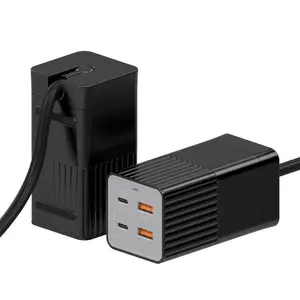 2023 신제품 동향 2c 2a 3a 100 W USB C 충전기 모바일 충전기 gan 충전기 기술 100 와트 4 포트 DC