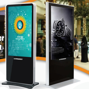 Floor standing digital Signage LCD touch screen 55 inch ultra slim kiosk totem lcd screen vertical marketing - Product Image 2