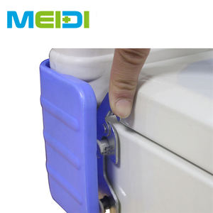 Cama de <span class=keywords><strong>hospital</strong></span> de acero inoxidable barata manual con manivela con cabecera de ABS para camas médicas de pacientes hospitalarios - Product Image 5