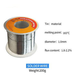 Alambre de Soldadura de <span class=keywords><strong>Estaño</strong></span> con Núcleo de Resina Activada 63/37, 1.0mm, 1.8-2.2% de Flujo, Punto de Fusión 183C, 200g - Product Image 5