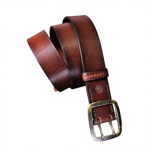 Último Estilo, Cinturón Unisex Personalizado, Casual, de Cuero Vacuno, con Hebilla Cuadrada de Acero, Ecológico, Hecho a Mano, Doble Inspección, en Oferta - Product Image 6