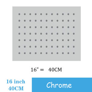 Pomme de douche carrée ultra-fine en acier inoxydable, haute pression, réglable, pour salle de bain moderne ou appartement extérieur - 10 PO 25CM - Product Image 2