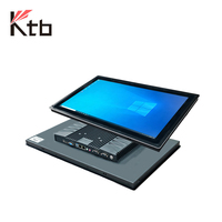 Panel PC Industrial KTB HMI con Windows y Linux para Automatización, de 10.4, 12.1, 15 y 23.8 Pulgadas, Plano, Integrado, Sin Ventilador, IP65 Resistente al Agua