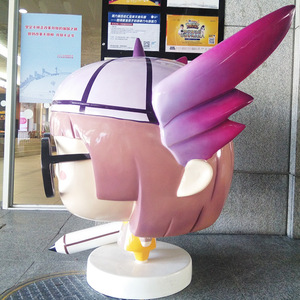 Escultura de resina con figura de dibujos animados, diseño artístico moderno para decoración interior y exterior. - Product Image 3