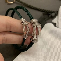 Bracelet Chaîne Fer à Cheval Freded de Luxe de Haute Qualité, Plaqué Or, pour Hommes et Femmes, Idéal pour Banquets, Coffret Cadeau de Bijoux