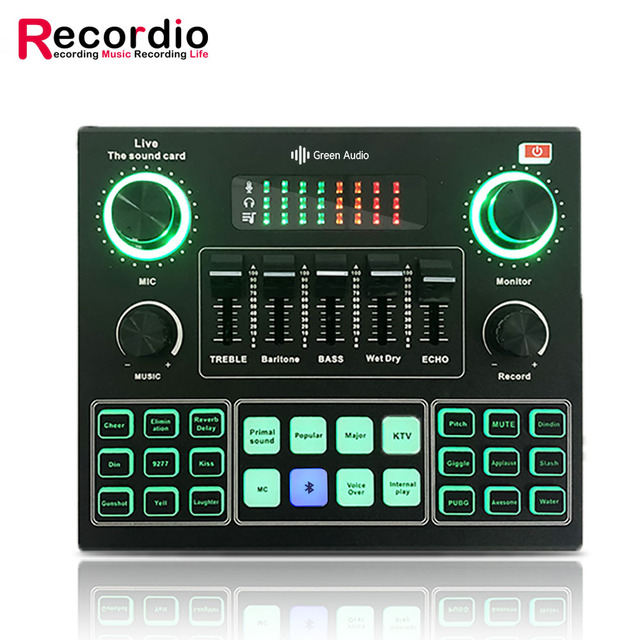 GAX-V9 Excellent Quality of Voice and Music Professional for Live Broadcast Mic Sound Card