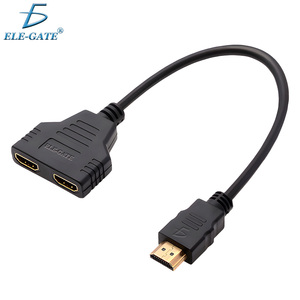 ELE-GATE ตัวแยกสัญญาณ HDMI 1 ถึง 2 พอร์ตอะแดปเตอร์สายเคเบิลฟูลเอชดีสำหรับจอภาพทีวี - Product Image 1
