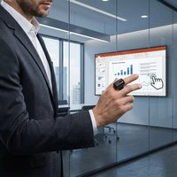 Control Remoto Recargable para Presentaciones, Anillo con Control Remoto para PowerPoint, Dispositivo Tecnológico Confiable para Presentadores