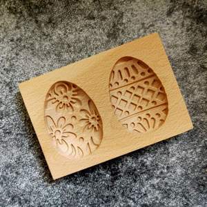 <span class=keywords><strong>Zafferano</strong></span> disegni misti stampo per biscotti in legno stampo per biscotti uovo di Pasqua coniglio riccio fiore di lampone legno strumento per biscotti - Product Image 2