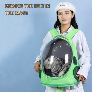 Tas Hewan Peliharaan Lipat Portabel Transparan untuk Kucing dan Anjing Cocok untuk Pesawat Terbang Tas Ransel Hewan Peliharaan untuk Luar Ruangan Tas Perjalanan Hewan Peliharaan yang Modis - Product Image 2